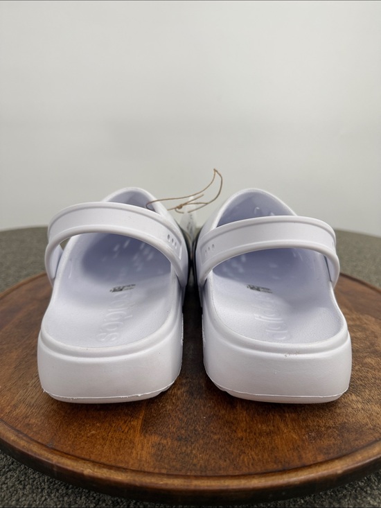 Adidas Shoes Mens 13 Adilette Clog 2.0 White Black Stripes Slip On Athletic